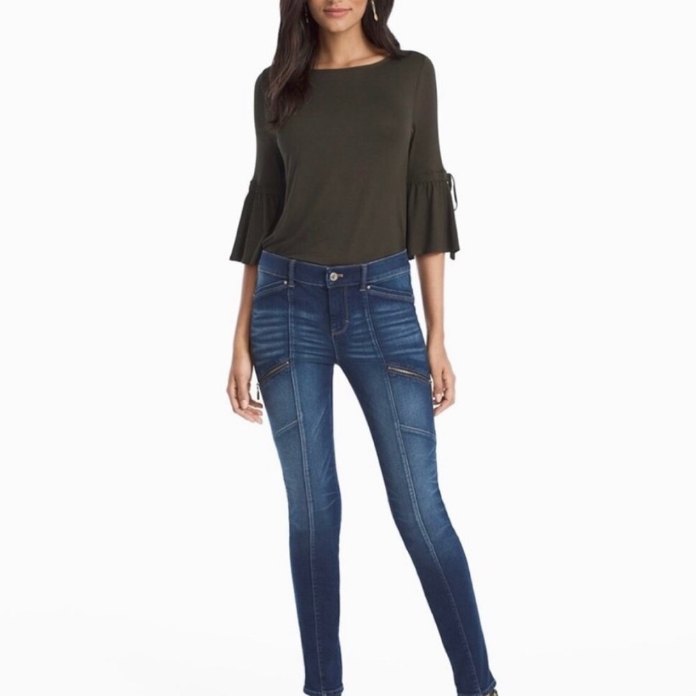 White House Black Market  Skinny Ankle Jeans, Sz 12
